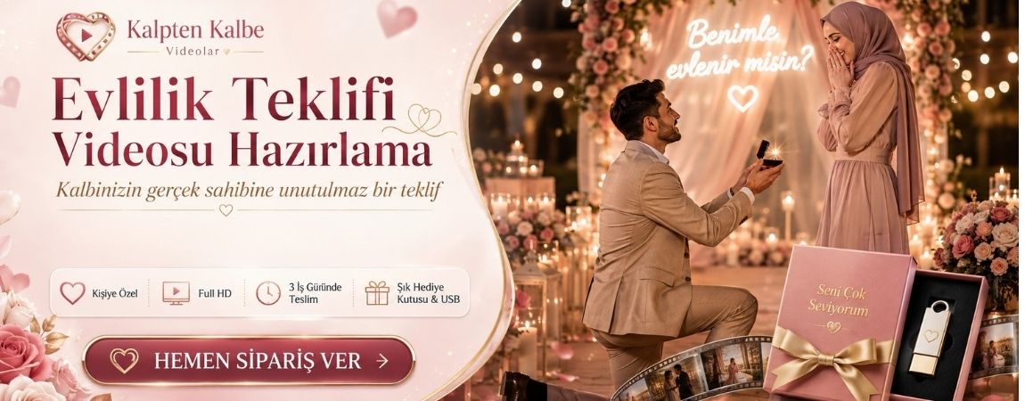 Evlilik teklifi videosu hazırlama