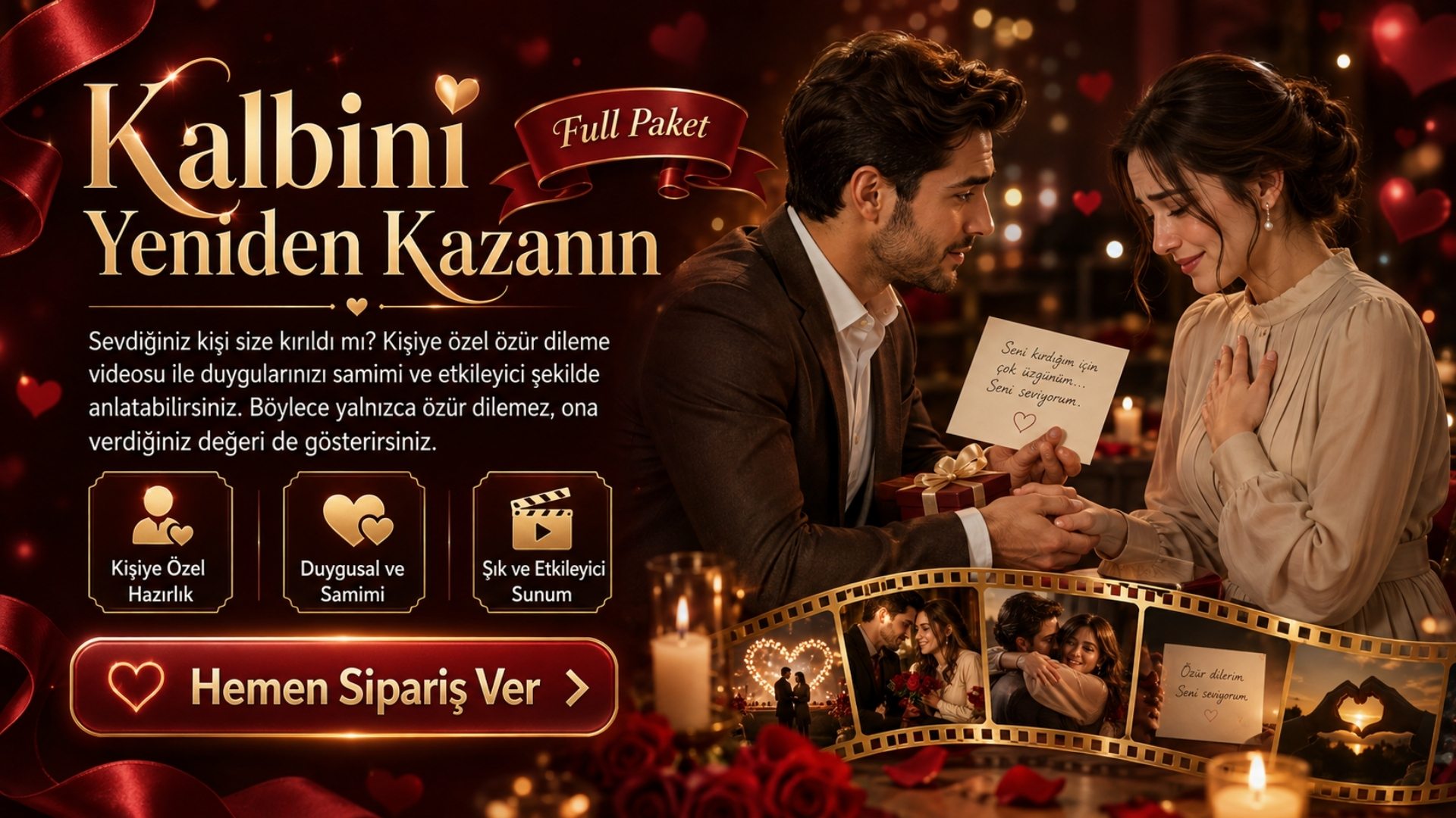 Sevgiliye özür mesajları