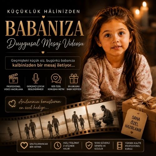Küçüklük Hâlinizden Babanıza Duygusal Mesaj Videosu